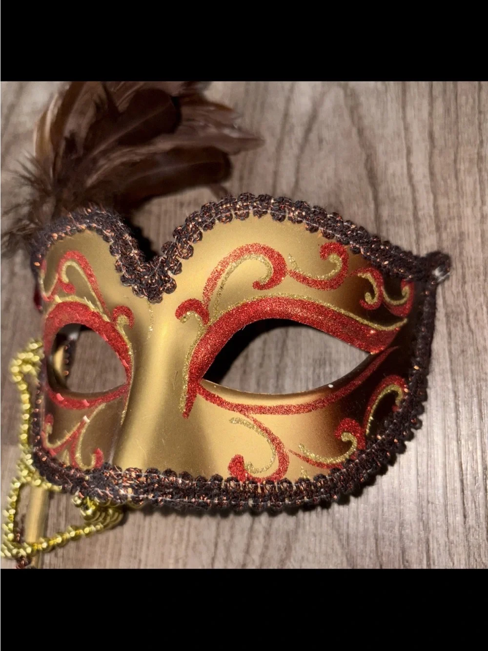 Women Costume Masquerade Party Masks With Stick For Wedding Ball Stick Mask